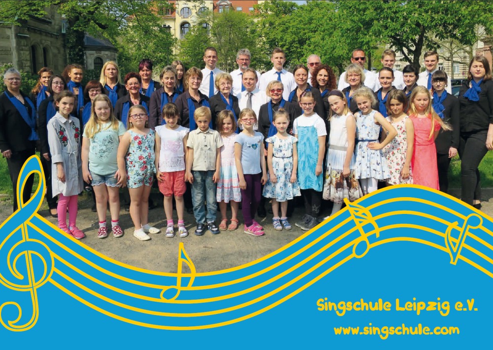 Mitglieder der Singschule Leipzig e. V. am 21.04.2018